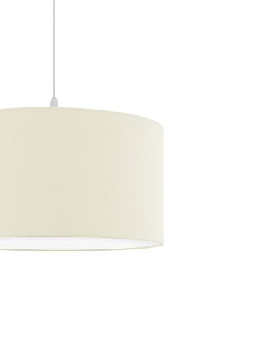 DECO textil függesztett lámpatest világosbézs 2