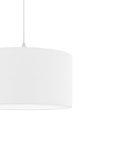 DECO textil függesztett lámpatest fehér 2