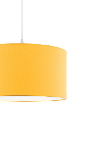 DECO textil függesztett lámpatest napsárga 2