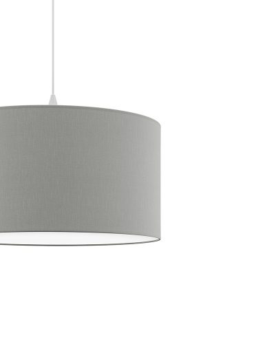 DECO textil függesztett lámpatest hamuszürke 2