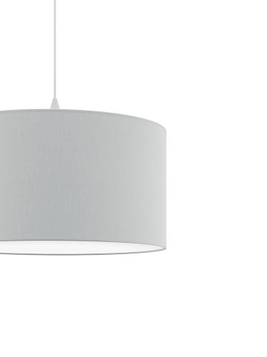 DECO textil függesztett lámpatest világosszürke 2