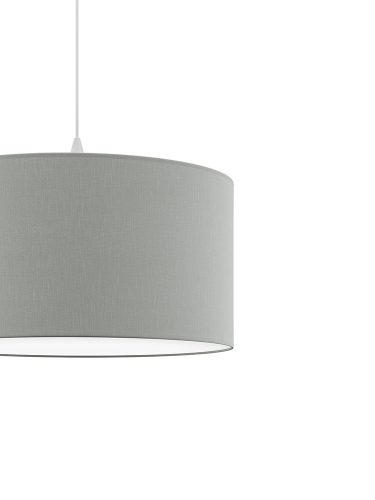 DECO textil függesztett lámpatest ezüst 2