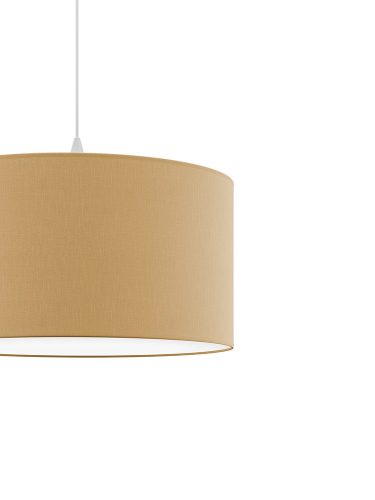 DECO textil függesztett lámpatest karamell 2