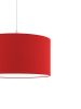 DECO textil függesztett lámpatest piros 2