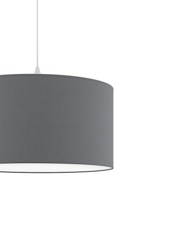 DECO textil függesztett lámpatest grafit 2