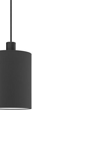 LINE184 textil függesztett lámpatest fekete 2