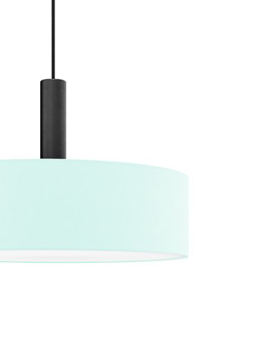 LUMO textil függesztett lámpatest pasztellzöld 2