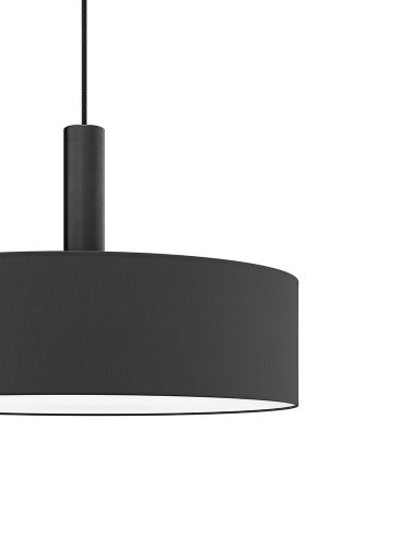 LUMO textil függesztett lámpatest fekete 2