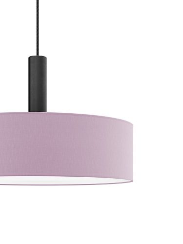 LUMO textil függesztett lámpatest korallpink 2