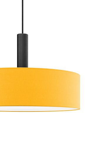 LUMO textil függesztett lámpatest napsárga 2