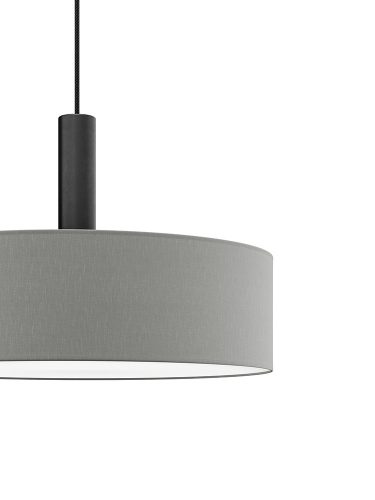 LUMO textil függesztett lámpatest hamuszürke 2