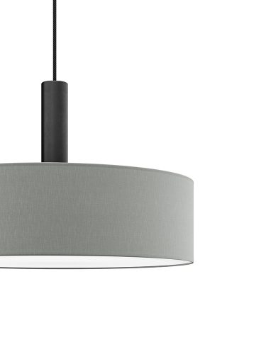 LUMO textil függesztett lámpatest ezüst 2