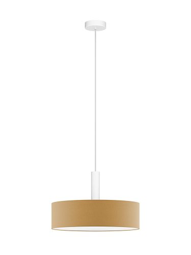 LUMO textil függesztett lámpatest karamell 3