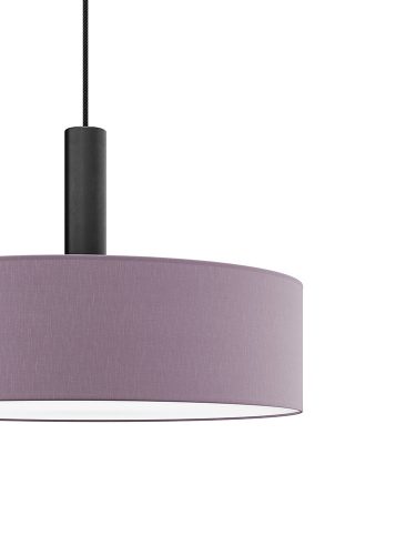 LUMO textil függesztett lámpatest levendula 2