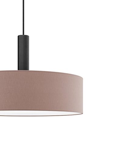 LUMO textil függesztett lámpatest mokka 2