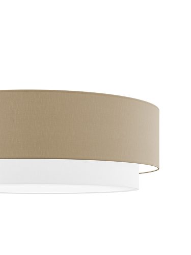 MODE DUO textil mennyezeti lámpatest homok fehér 2