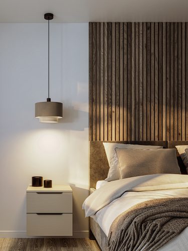 PURE DUO textil függesztett lámpatest enteriör 2