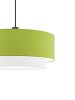 PURE DUO textil függesztett lámpatest pisztácia-fehér 2