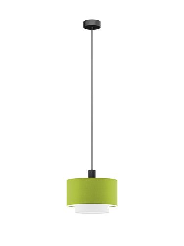 PURE DUO textil függesztett lámpatest pisztácia-fehér 3