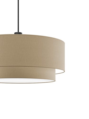 PURE DUO textil függesztett lámpatest homok-homok 2