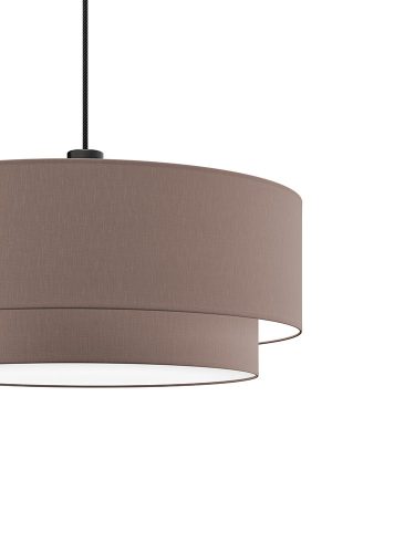 PURE DUO textil függesztett lámpatest melange-melange 2