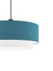 PURE DUO textil függesztett lámpatest türkíz-fehér