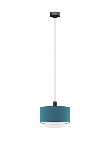 PURE DUO textil függesztett lámpatest türkíz-fehér