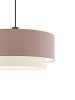 PURE DUO textil függesztett lámpatest mokka-világosbézs 2