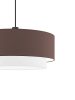 PURE DUO textil függesztett lámpatest sötétbarna-fehér 2