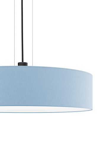 SNAP bowdeneken függesztett textil lámpatest babyblue 2